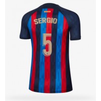 Barcelona Sergio Busquets #5 Fotballklær Hjemmedrakt Dame 2022-23 Kortermet